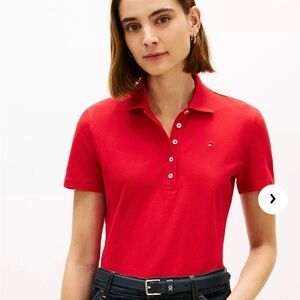 Tommy Hilfiger Women's Red Polo Shirt